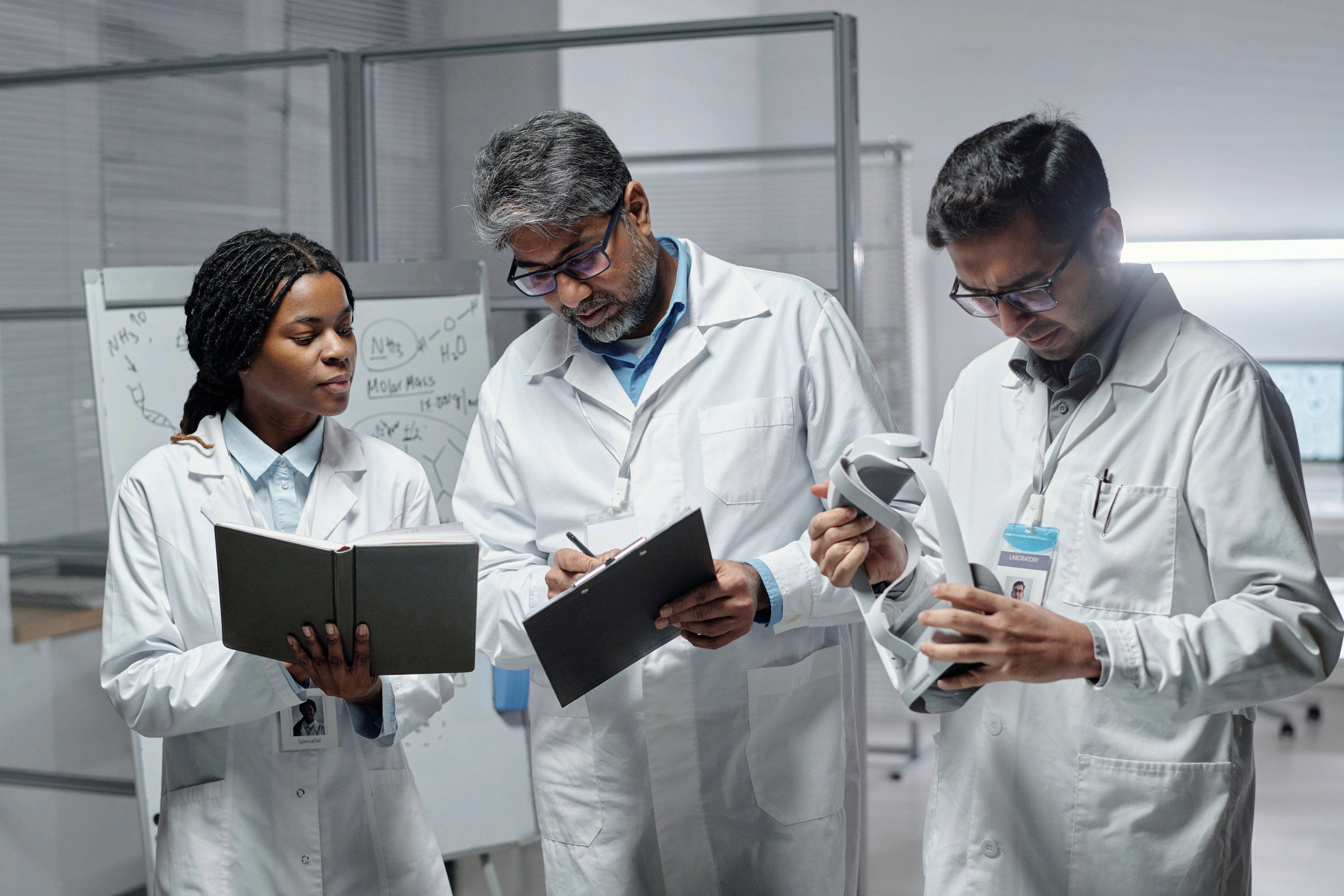 Pesquisa científica em laboratório